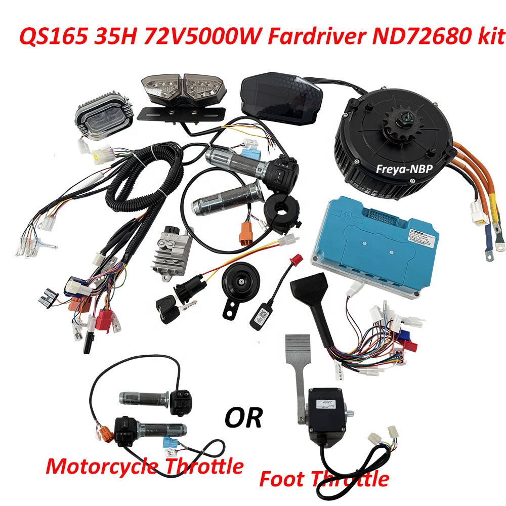 Mid Drive Motor Kit 72V 5000W - Motor QS QS165 5000W 72V 35H,