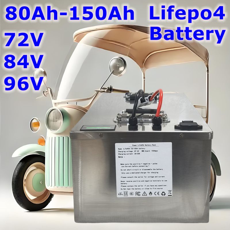 Baterai LIFEPO4 72V 84V 96V 80 - Lifepo4 72V 100Ah Battery Pack Ev ulasan dan harga